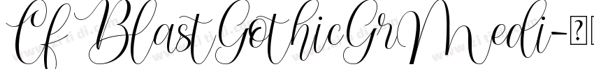 Cf BlastGothicGrMedi字体转换